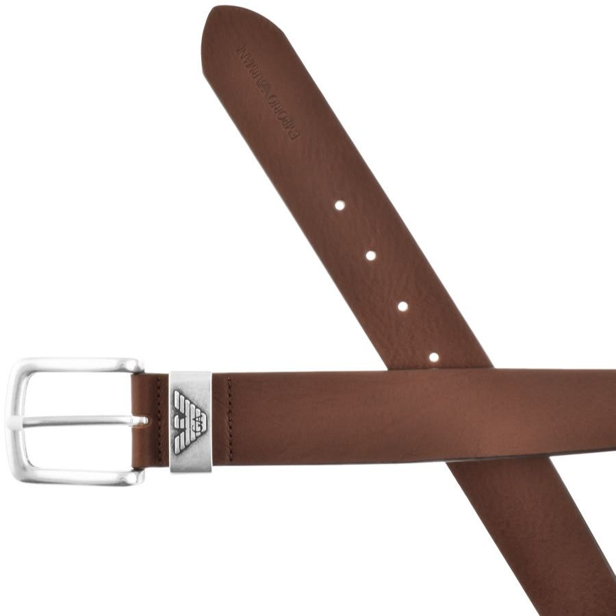 Alternative Image for ProductEmporio Armani Leather Belt Brown2